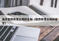 关于软件开发公司的名称（软件开发公司的名字）