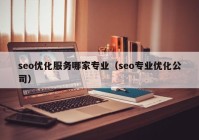 seo优化服务哪家专业（seo专业优化公司）