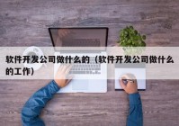 软件开发公司做什么的（软件开发公司做什么的工作）